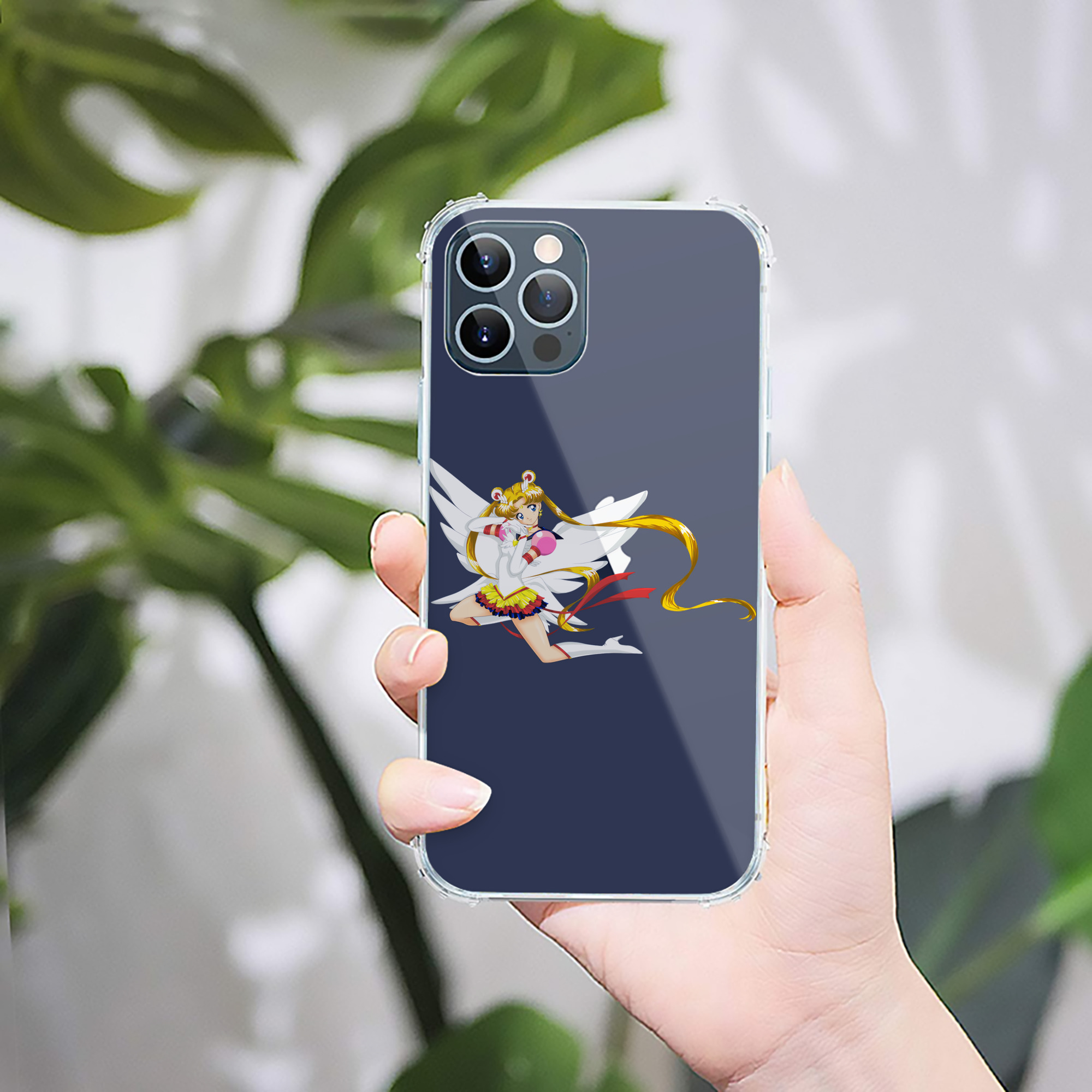 （画像用） 美少女戦士セーラームーン 月野 うさぎ つきの うさぎ Sailor Moon Tsukino Usagi 【iPhone 12シリーズ対応】透明スマホケース（クリアソフトケース）